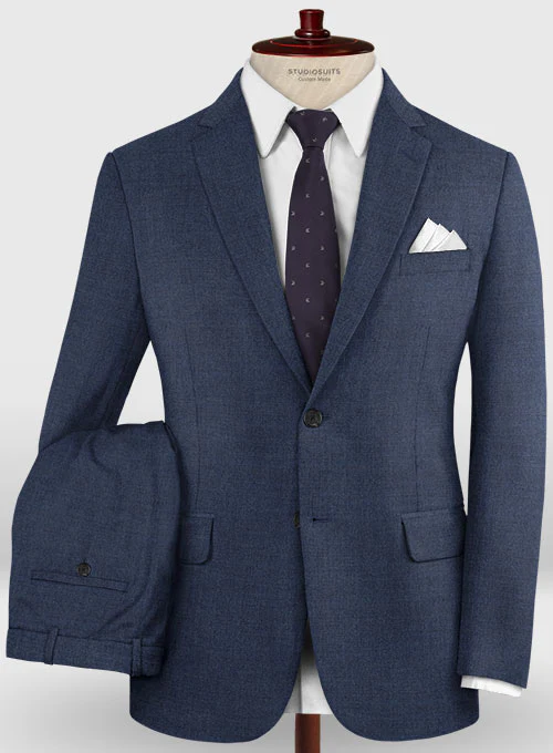 Lanificio Zegna Trofeo Rich Blue Wool Suit - Image 3