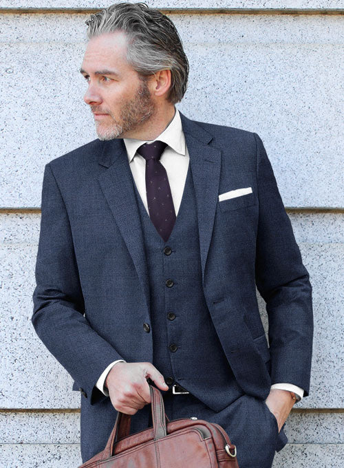 Lanificio Zegna Trofeo Rich Blue Wool Suit - Image 8