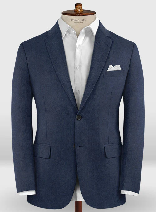 Lanificio Zegna Trofeo Royal Blue Wool Jacket - Image 3