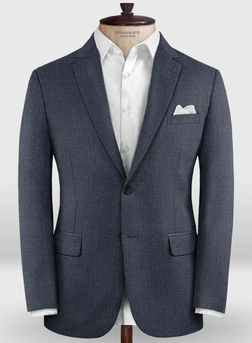 Lanificio Zegna Trofeo Slate Blue Wool Suit - Image 4