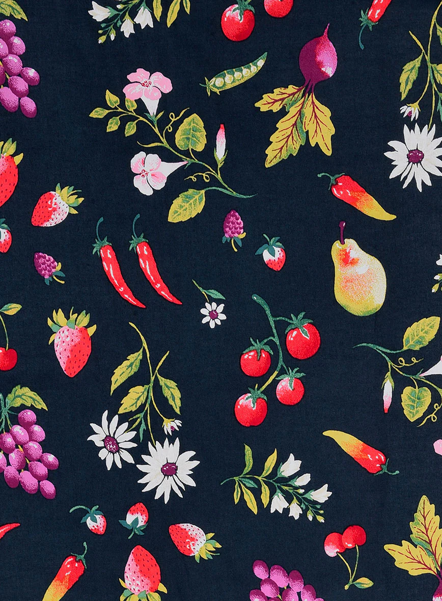Zesty Bloom Cotton Lycra Shirt - Image 4