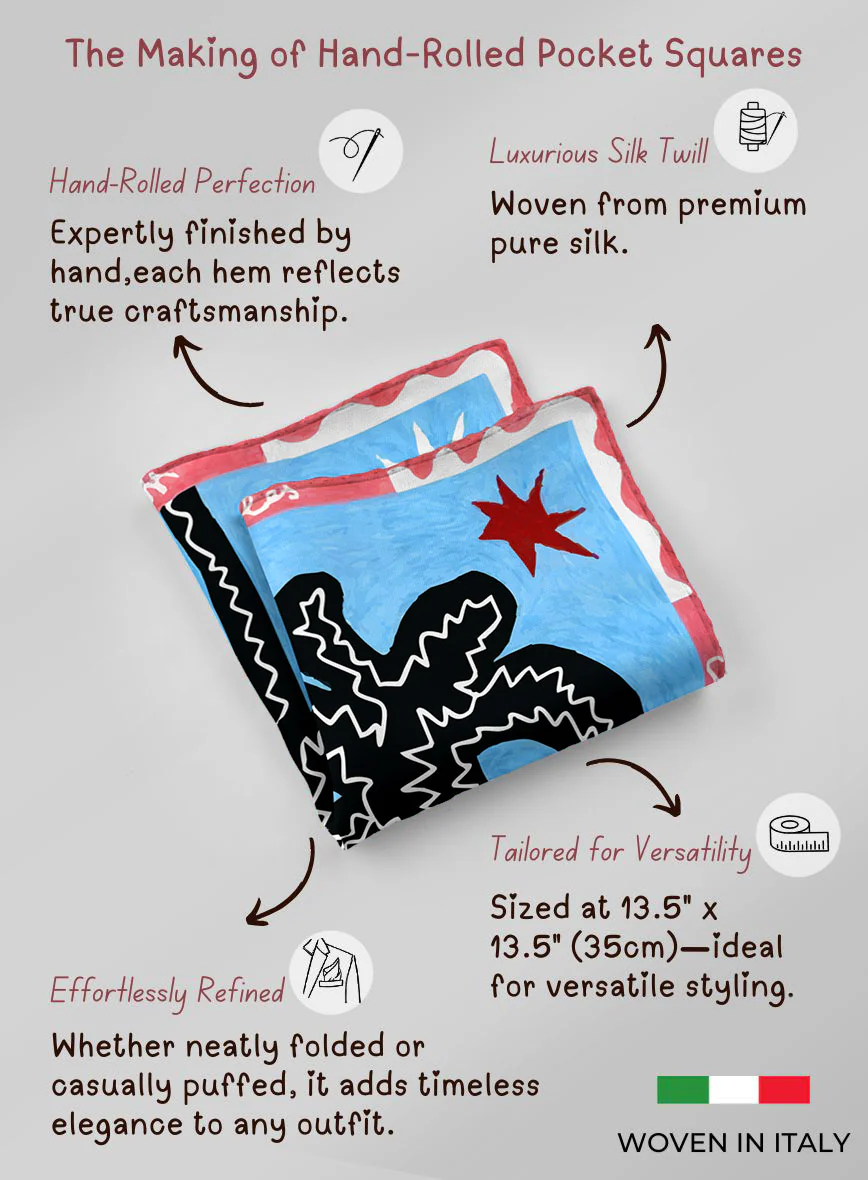 Zigpalma Silk Pocket Square - Image 5
